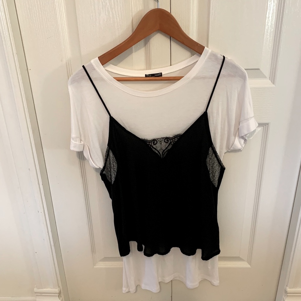 OVERSIZED T-SHIRT CAMISOLE SET